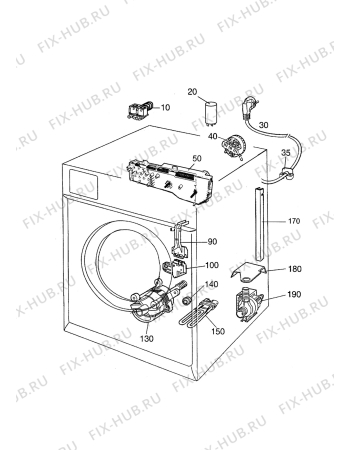 Взрыв-схема стиральной машины Zanussi FCS1320C - Схема узла Electrical equipment